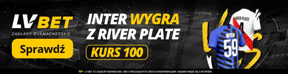 Inter - River Plate promocja bukmacherska baner