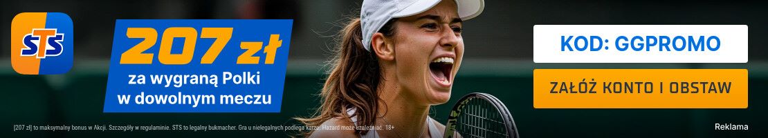 207 zł za wygraną Polki w dowolnym meczu Wimbledon promocja bukmacherska baner
