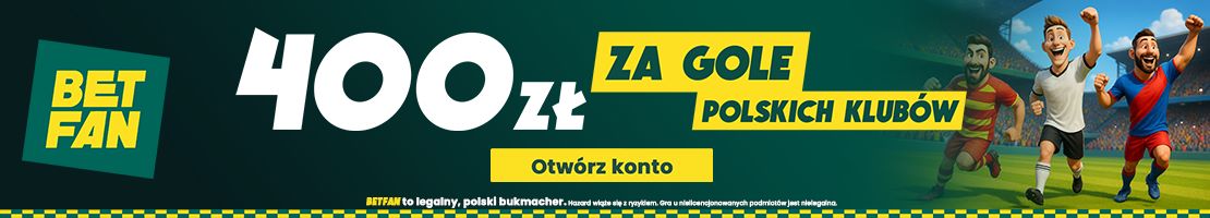 400 zł za gole polskich klubów w europejskich pucharach baner