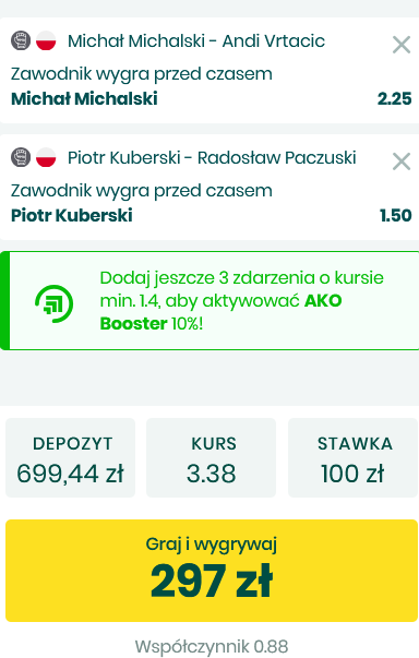 kupon AKO KSW