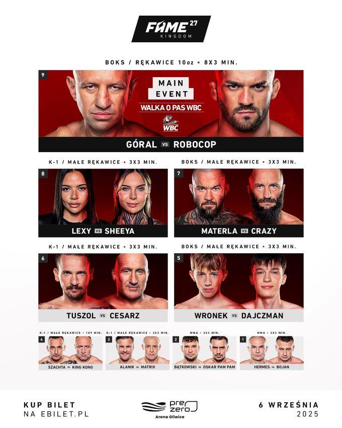 Karta walk FAME MMA 27