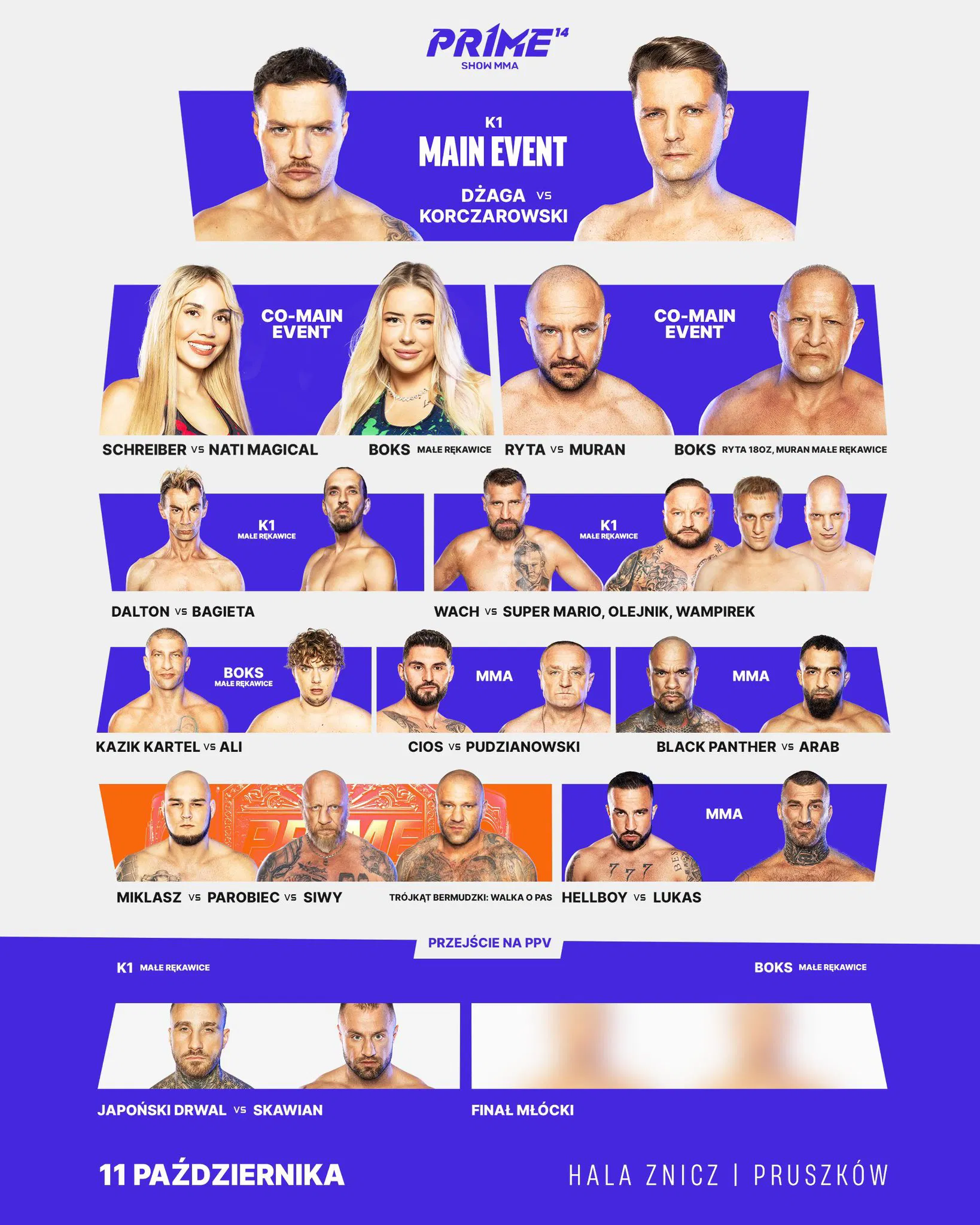 karta walk PRIME MMA 14