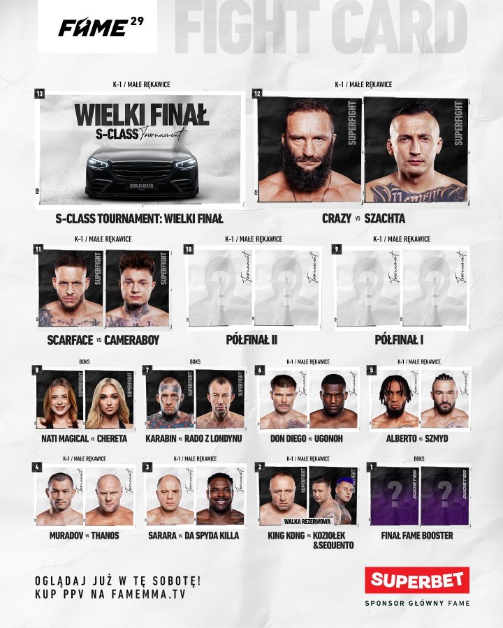 karta walk FAME MMA 29