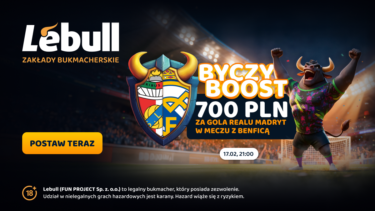 Lebull 700 zł za gola Realu