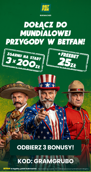 Betfan oferta powitalna na mundial