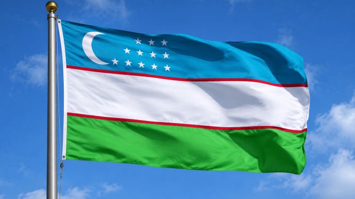 Uzebkistan flaga