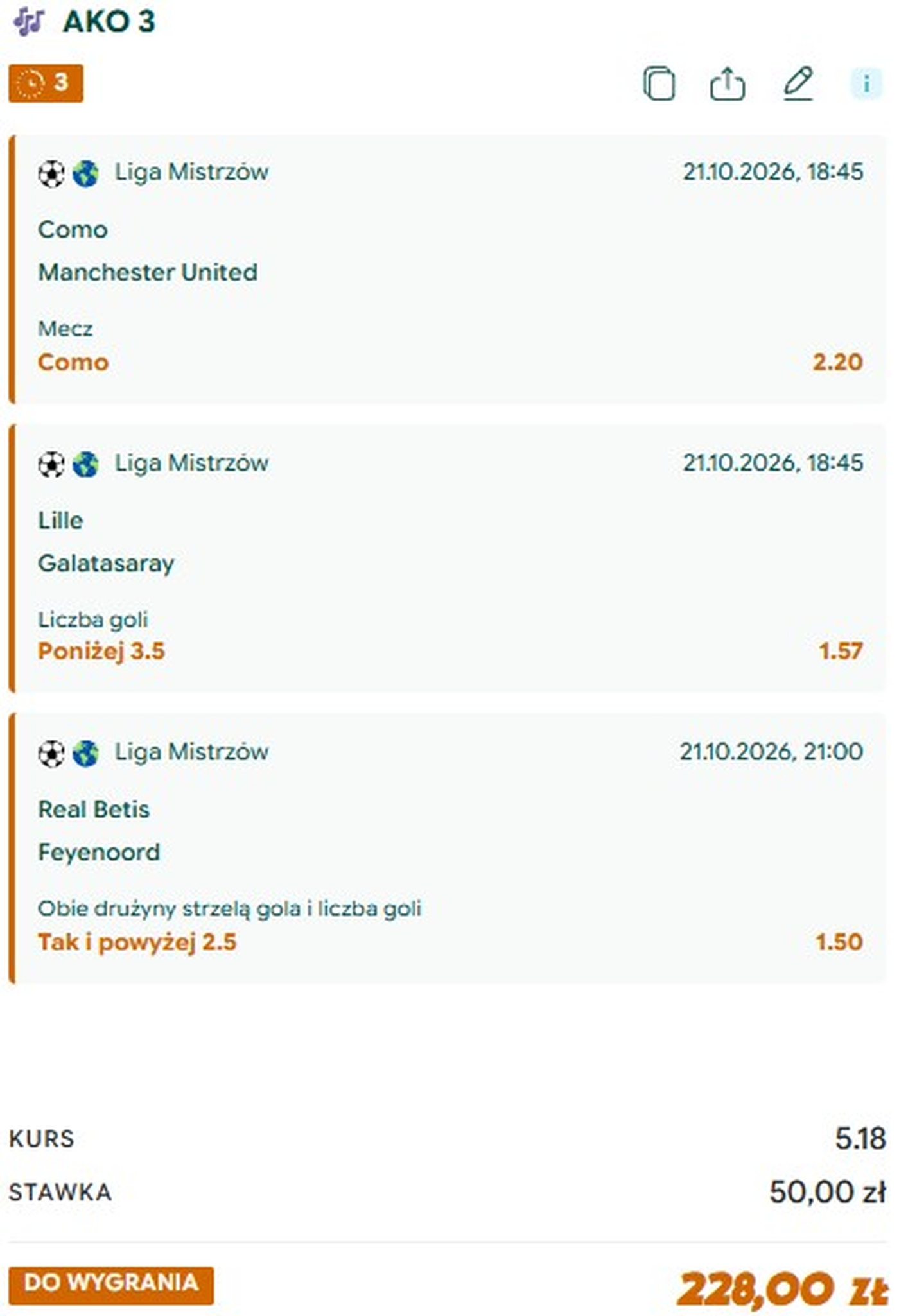 Typy Gram Grubo na 21.10: Manchester United, Galatasaray, Betis