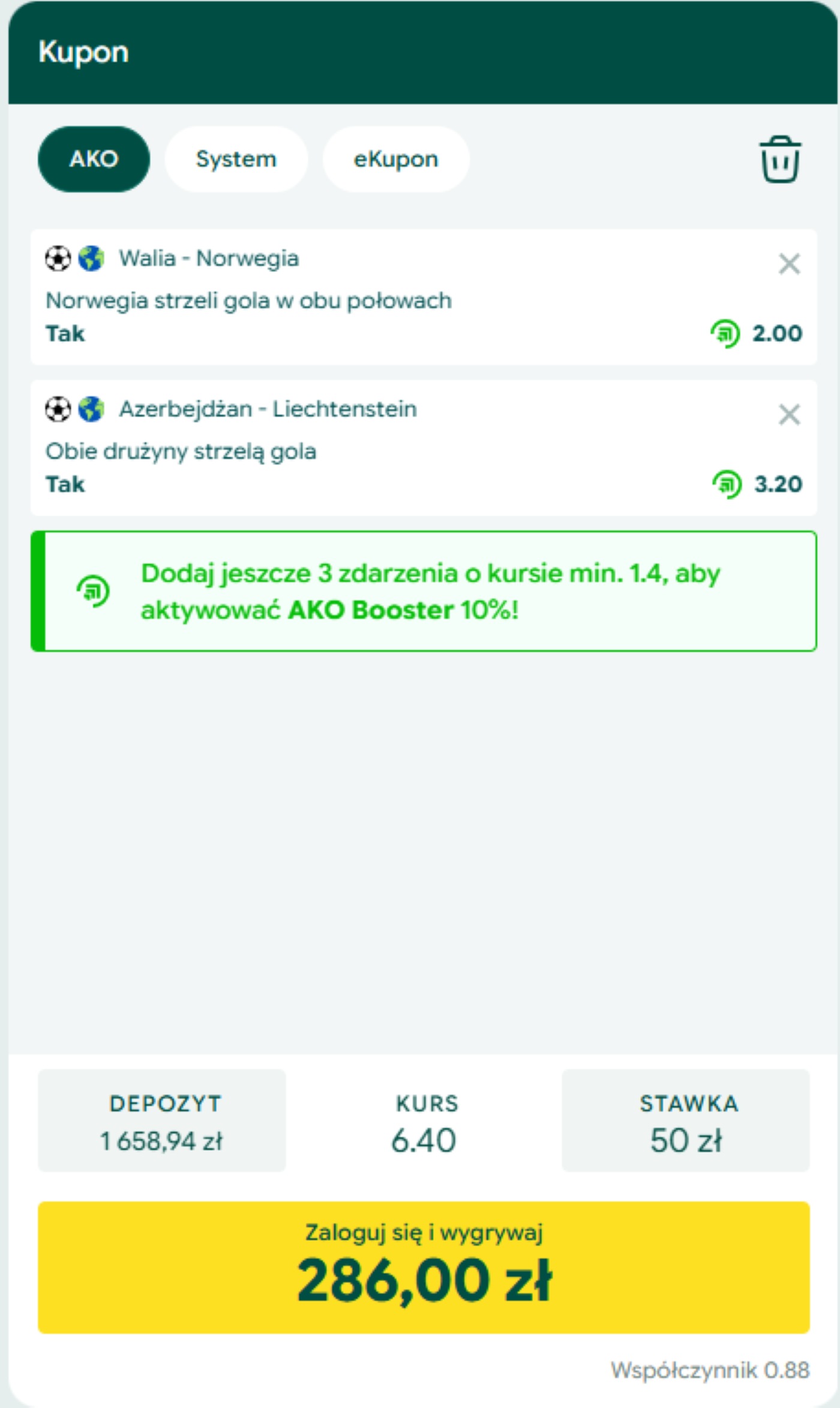 Typy Gram Grubo na 01.10: Norwegia, Azerbejdżan