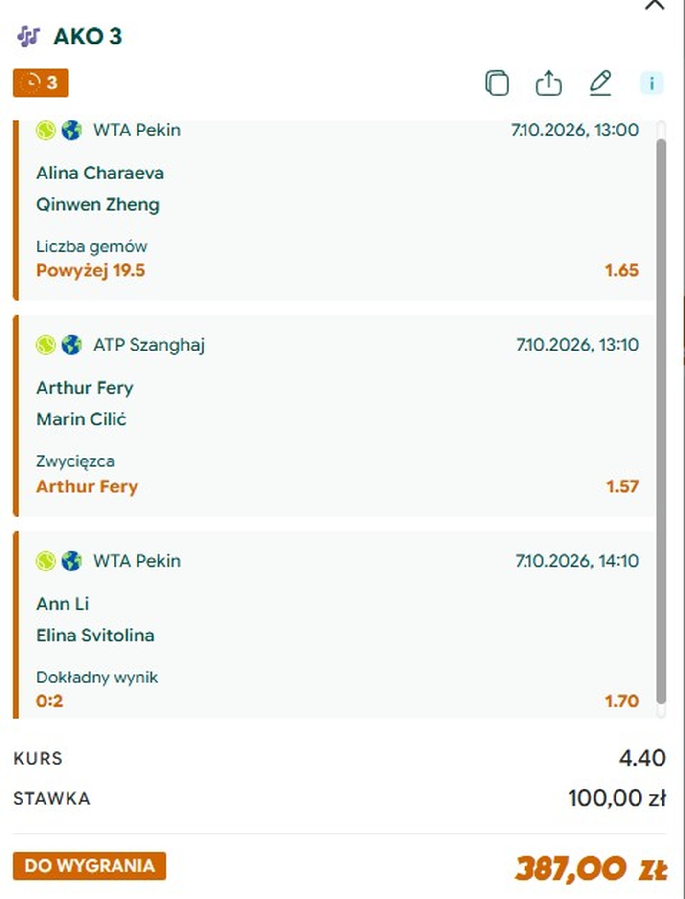 Typy Gram Grubo na 07.10: Svitolina, Zheng, Fery