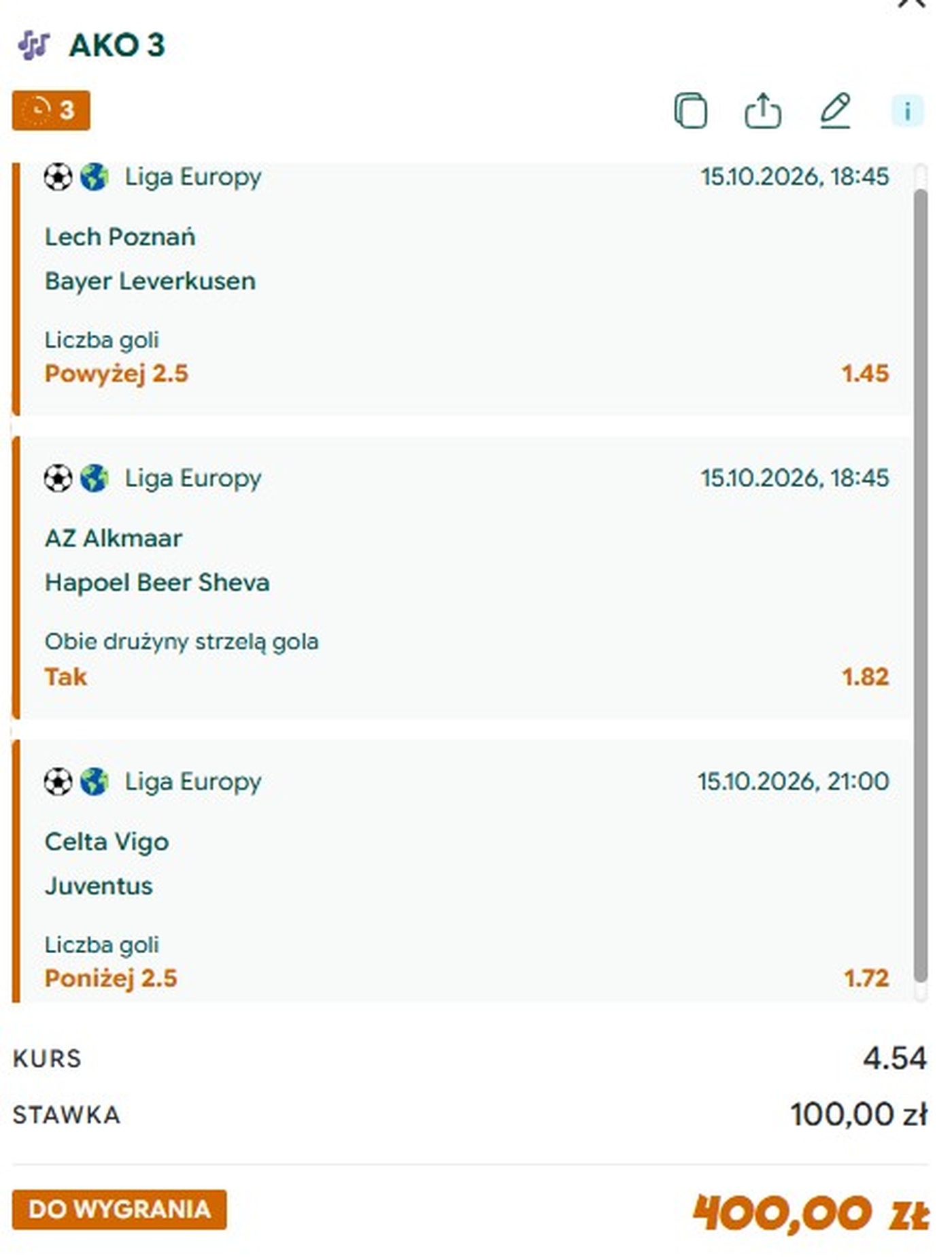 Typy Gram Grubo na 15.10: Lech, Alkmaar, Juventus
