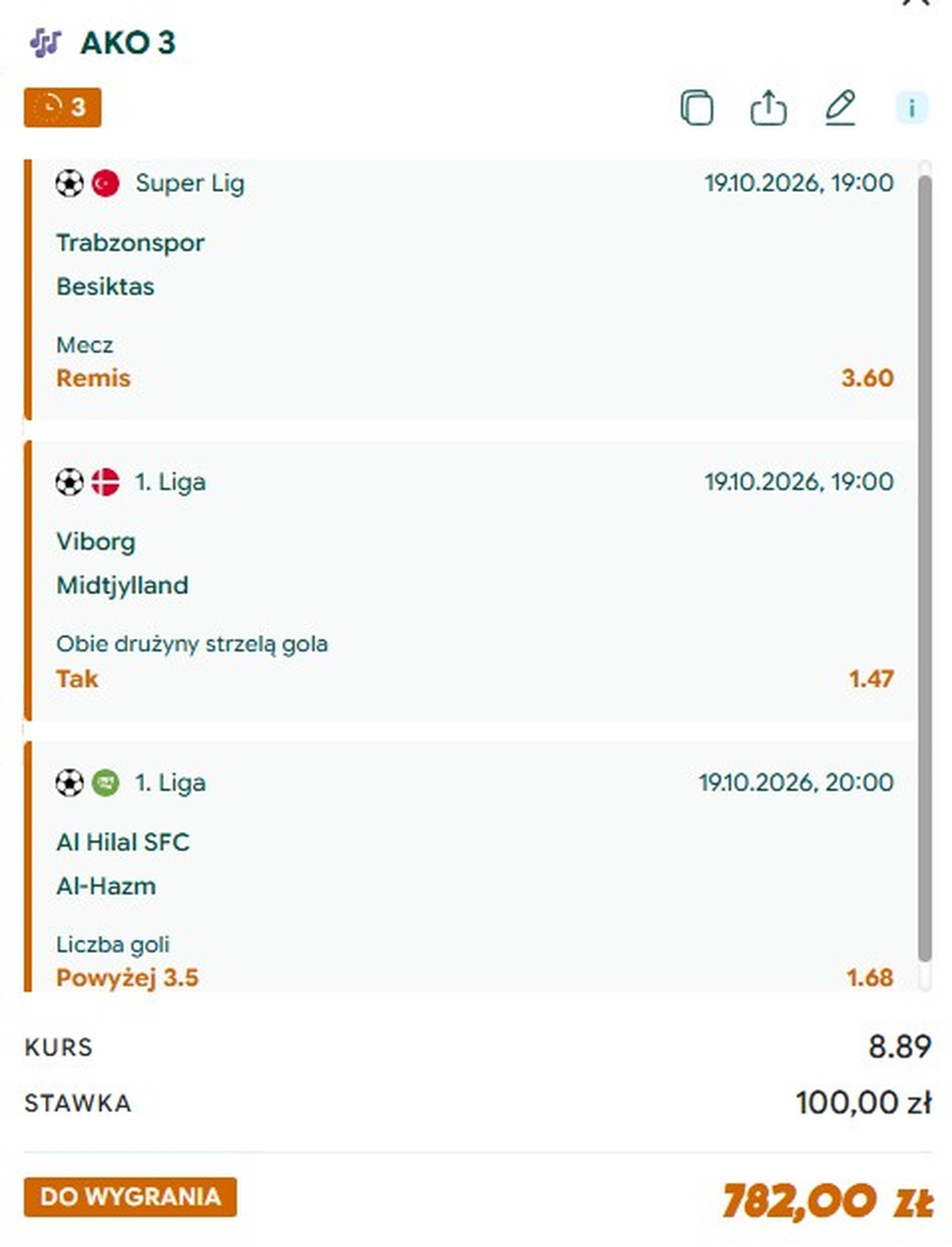 Typy Gram Grubo na 19.10: Al Hilal, Viborg, Besiktas